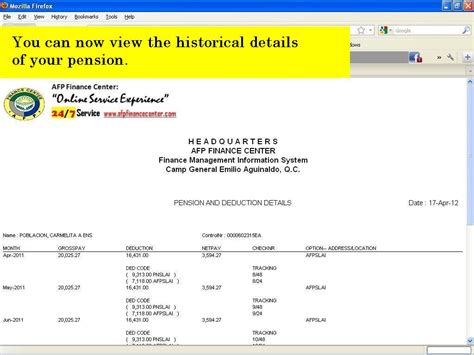 paffinance|afp finance center payslip.